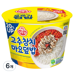 오뚜기 컵밥 고추참치마요덮밥, 280.5g, 6개