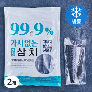 어부가보낸선물 99.9% 가시없는 순살 삼치 (냉동), 400g, 2개