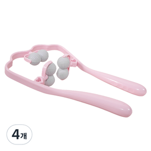 스카위즈 다기능 목 어깨 안마기, 4개, 핑크