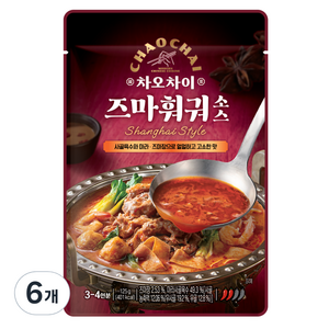 차오차이 즈마 훠궈 소스, 125g, 6개