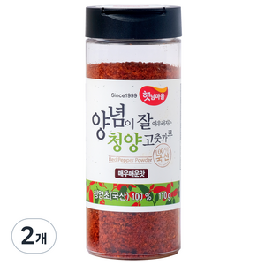 햇님마을 양념이 잘 어우러지는 청양 고춧가루 매우매운맛, 110g, 2개