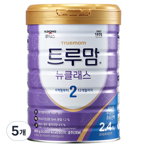 일동후디스 트루맘 뉴클래스 분유 2단계 6~12개월, 800g, 5개