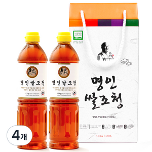 강봉석 두레촌 명인 쌀조청, 1.3kg, 4개