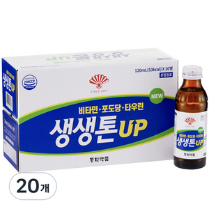 생생톤UP 에너지 음료, 120ml, 20개