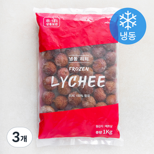 열대과일 리치 (냉동), 1kg, 3개