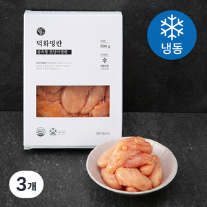 덕화명란 실속형 못난이명란 (냉동), 500g, 3개