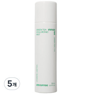 이니스프리 그린티 히알루론산 미스트, 150ml, 5개