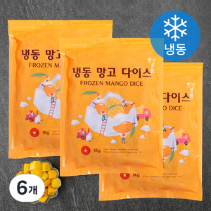 웰프레쉬 망고 다이스 (냉동), 1kg, 6개