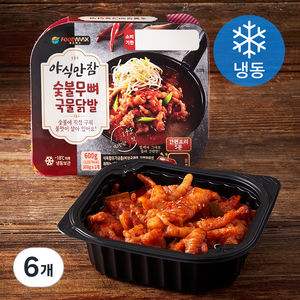 야식만참 숯불무뼈 국물닭발 (냉동), 300g, 6개