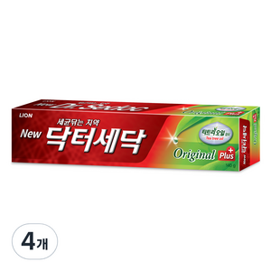 닥터세닥 오리지날 플러스 치약, 140g, 4개