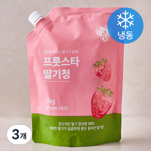 프룻스타 딸기청 (냉동), 1kg, 3개