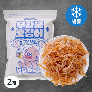 해맑은푸드 부라보 오징어 (냉동), 400g, 2개