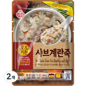 오즈키친 샤브계란죽, 450g, 2개