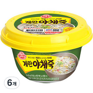 오뚜기 계란 야채죽, 285g, 6개