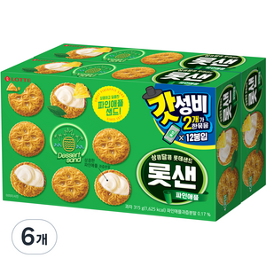 롯데웰푸드 롯샌 파인애플, 315g, 6개