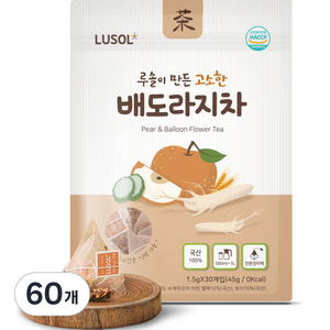 루솔이 만든 고소한 배도라지차, 1.5g, 1개입, 60개