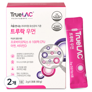 트루락 우먼 프로바이오틱스 유산균 30p, 60g, 2개