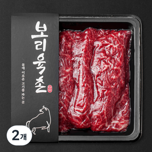 보리육촌 국내산 소고기 치마살 2등급 구이용 (냉장), 250g, 2개