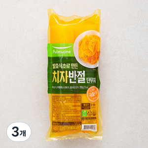 풀무원 치자반절단무지, 350g, 3개