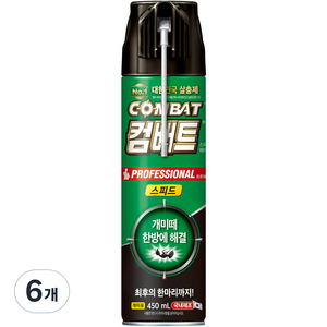 컴배트 스피드 에어졸 개미용 살충제, 450ml, 6개