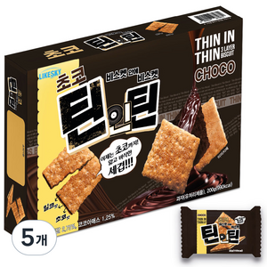 하늘처럼 얇고 바삭한 세겹 초코틴인틴 9p, 200g, 5개