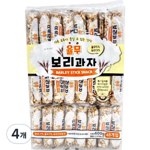 율무 보리과자 48개입, 600g, 4개