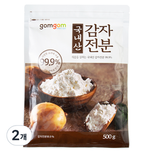 곰곰 국내산 감자 전분, 500g, 2개