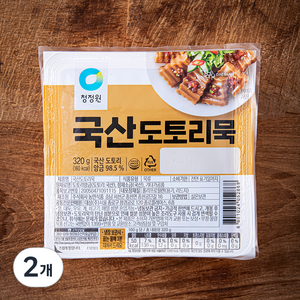 청정원 국산 도토리묵, 320g, 2개