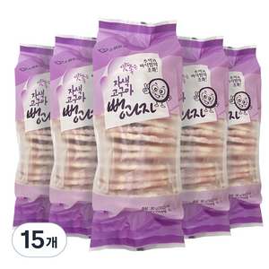 스위트영 자색고구마 뻥과자, 80g, 15개