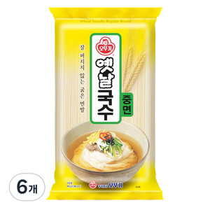 오뚜기옛날 국수 중면, 900g, 6개