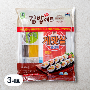 사조 명품 김밥재료 5종 세트, 520g, 3세트