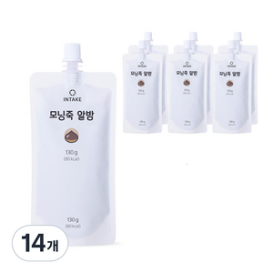 인테이크 모닝죽 알밤 즉석죽, 130g, 14개