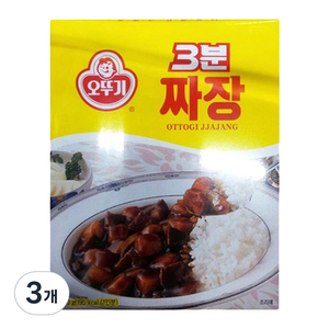 오뚜기 3분짜장, 200g, 3개