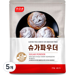 OQB 슈가파우더, 3kg, 5개