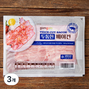 곰곰 두툼한 베이컨, 340g, 3개