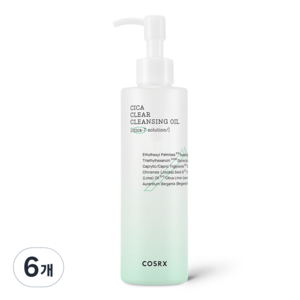 코스알엑스 퓨어 핏 시카 클리어 클렌징 오일, 200ml, 6개