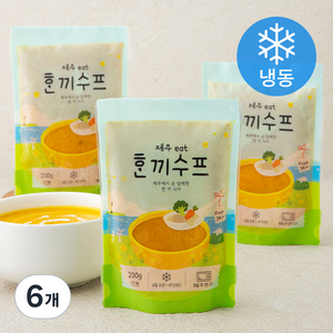 제주eat 한끼수프 단호박 (냉동), 200g, 6개