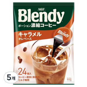 AGF Blendy 포션커피 카라멜향, 18g, 24개입, 5개