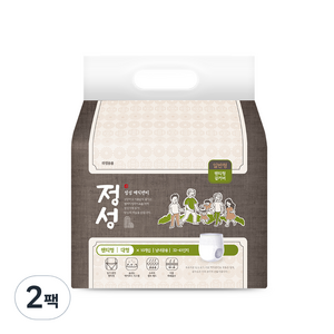 정성 매직팬티 성인기저귀, 대형, 10개입, 2개