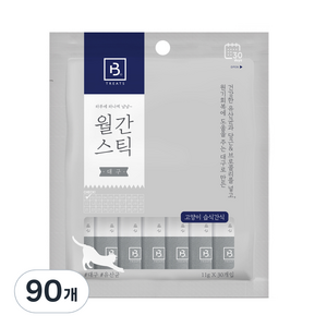 브리더랩 월간스틱 짜먹는 간식, 대구, 11g, 90개