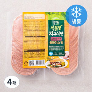 풀무원 식물성 지구식단 콩으로 만든 슬라이스 햄 (냉동), 500g, 4개