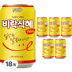 팔도 비락 식혜, 340ml, 18개