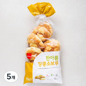 삼립 한아름 땅콩 소보루, 5개, 380g