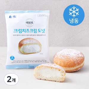 매일유업 데르뜨 크림치즈 크림도넛 (냉동), 95g, 2개