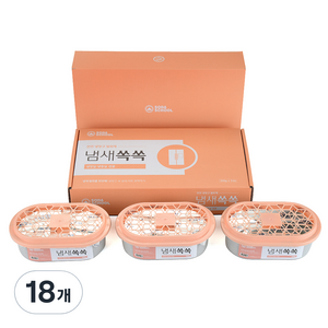 소다스쿨 반복사용 냄새쏙쏙 탈취제 선물세트, 300g, 18개