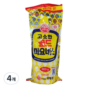 오뚜기 고소한 골드 마요네즈, 800g, 4개