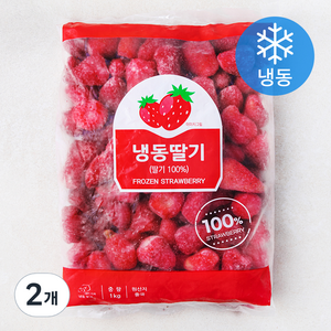 냉동딸기 (냉동), 2개, 1kg