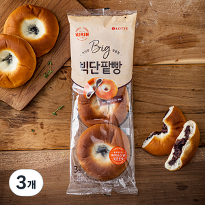 기린 빅 단팥빵 3입, 300g, 3개