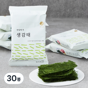 바다숲 한입에 쏙 생감태, 30봉, 1g