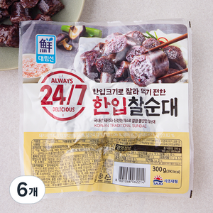 대림선 24 / 7 한입찰순대, 300g, 6개